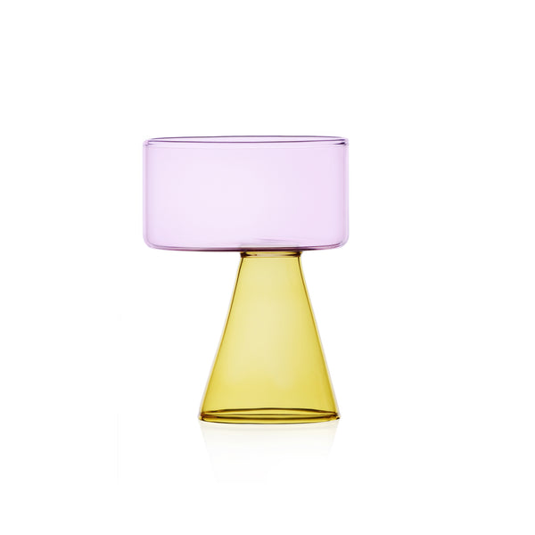 Travasi Yellow-Pink glass