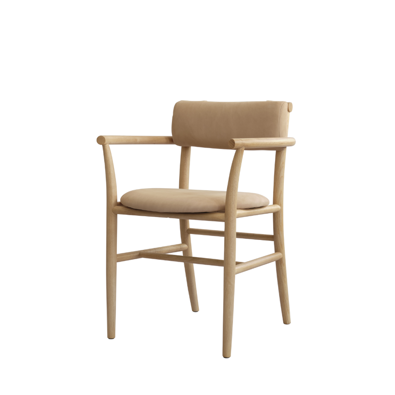 Home dining chair with armrests