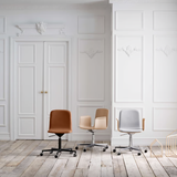 Palm upholstered Office Chair with armrests