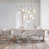 Palm upholstered Office Chair with armrests