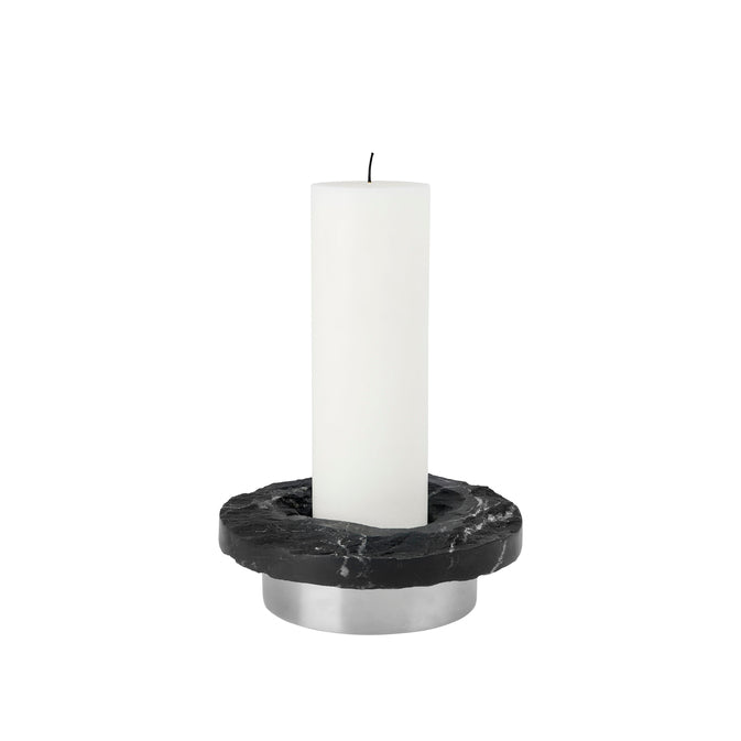 Rock candle holder