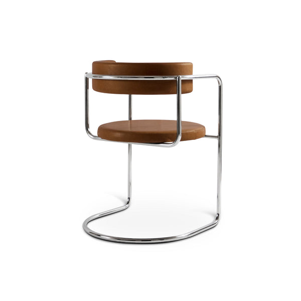 FF cubic cantilever kėdė su oda