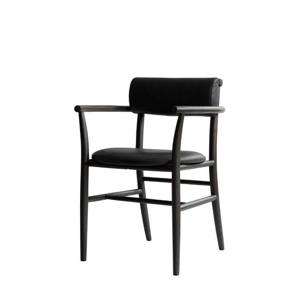 Home dining chair with armrests
