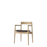Calma Dining Chair with Leather Upholstery