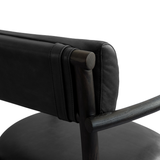 Home dining chair with armrests