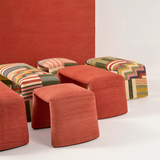 Folded Saffron Red pufas