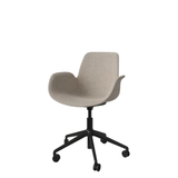 Seed darbo kėdė su porankiais ir audiniu