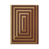 Teklan Labyrinth Mulberry Sand rug