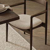 Calma Dining Chair with Leather Upholstery