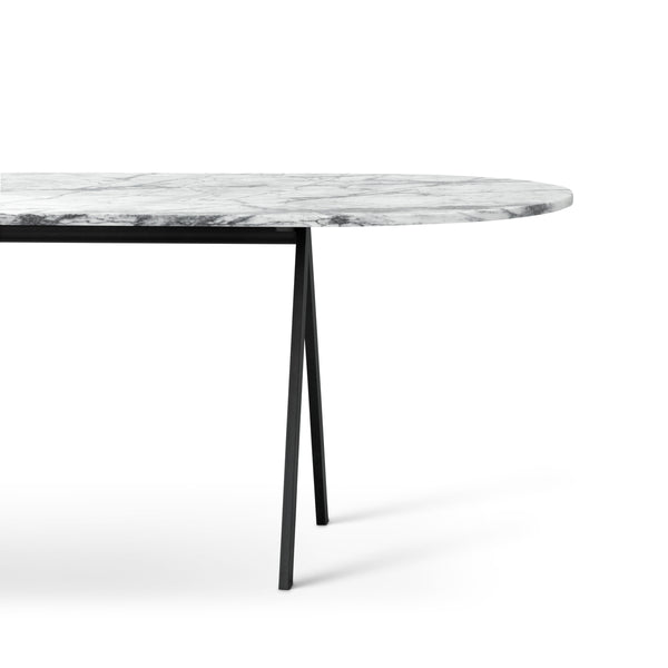 Saw marble dining table