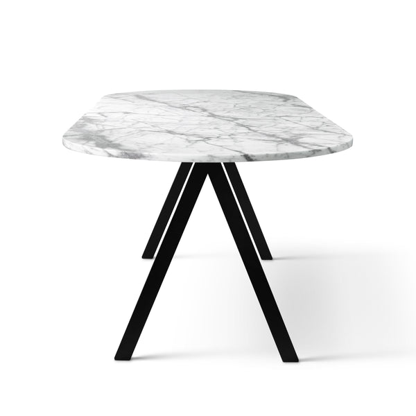 Saw marble dining table