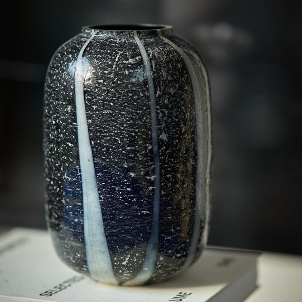 Monochrome glass vase