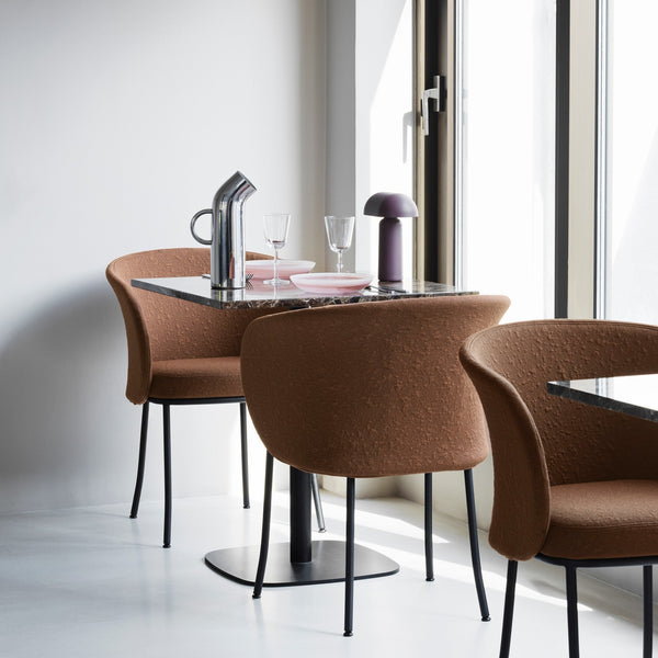 Knit Armchair Black Steel