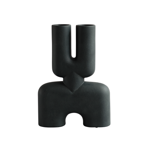 Cobra Double Medio Black vase
