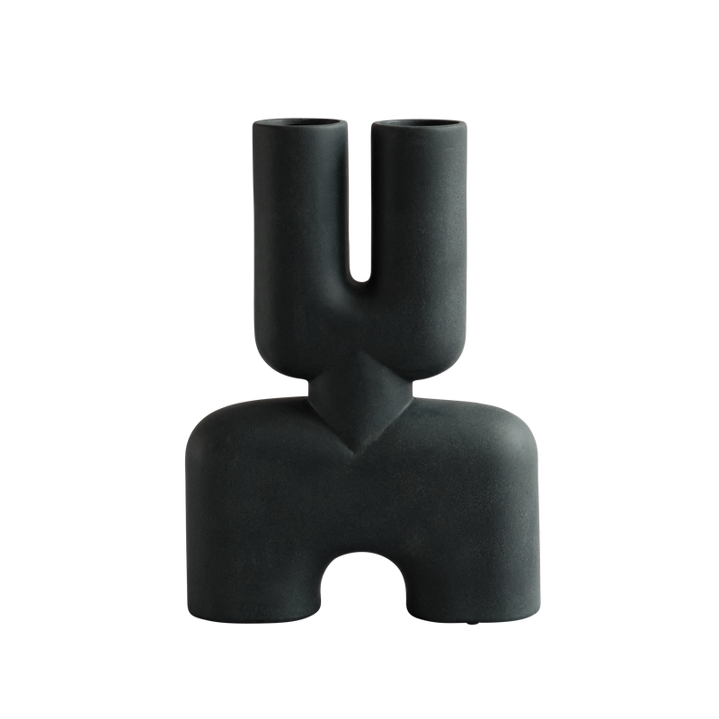 Cobra Double Medio Black vase