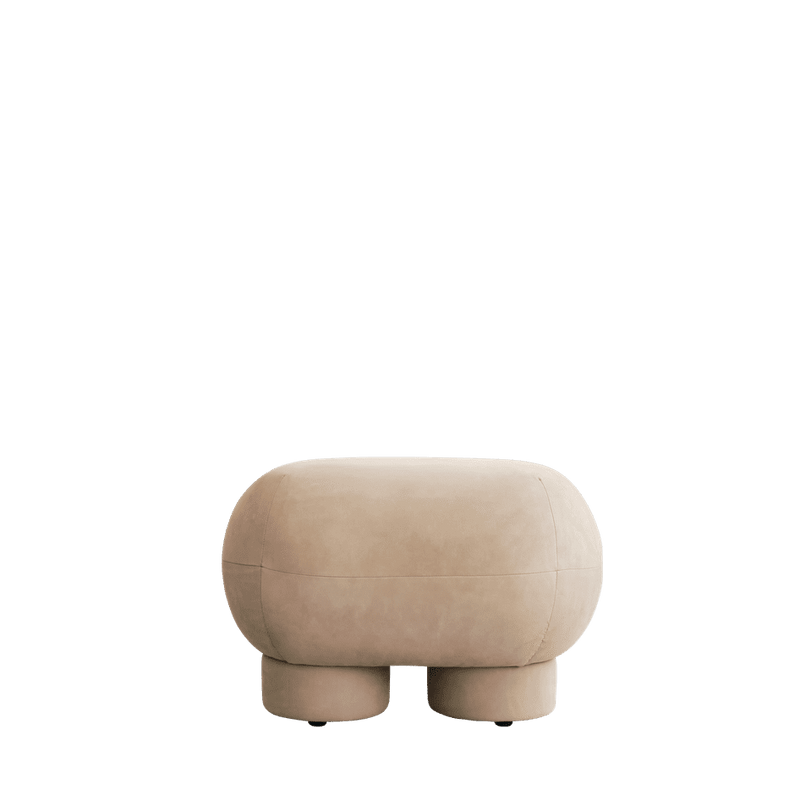 Big Foot Nubuck leather stool