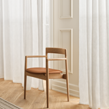 Calma Dining Chair with Leather Upholstery
