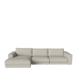 Noora sofa with chaise lounge