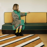 Teklan Diagonal Sand rug