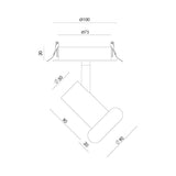 Cocus ceiling lamp