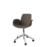 Seed darbo kėdė su porankiais ir audiniu