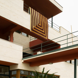 Teklan Labyrinth Mulberry Sand rug