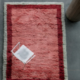 Shaggy Edge Rose rug