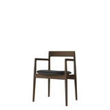 Calma Dining Chair with Leather Upholstery