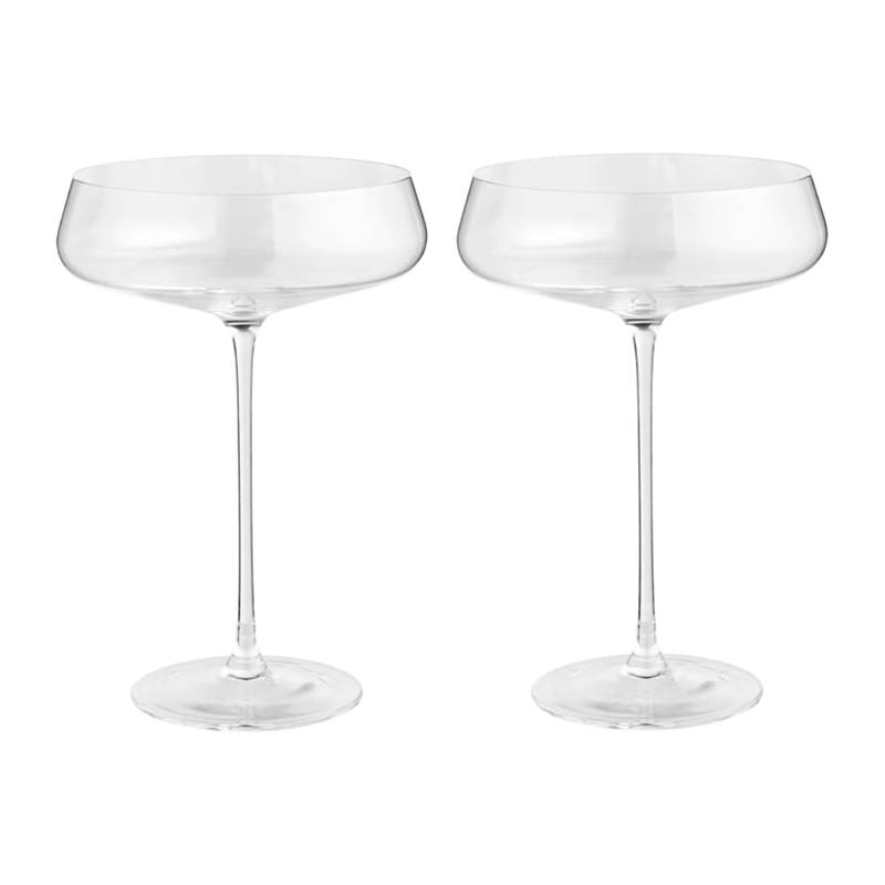 Silhouette cocktail glasses set of 2
