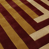 Teklan Labyrinth Mulberry Sand rug