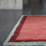 Shaggy Edge Rose rug