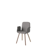 Palm Upholstered Dining Chair with Armrest