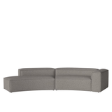 Cosima curved sofa with open end