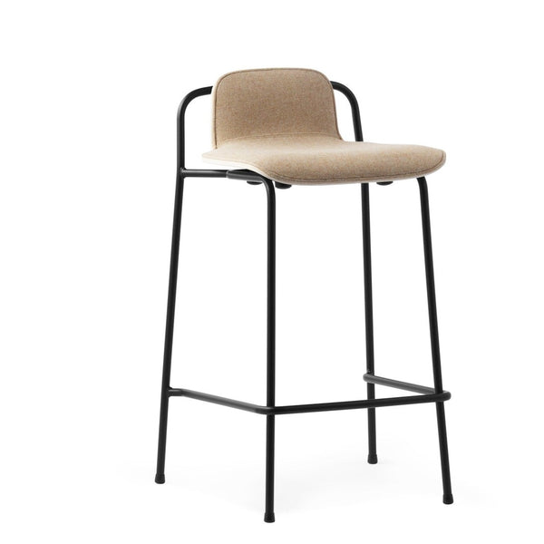 Studio bar chair with upholstery