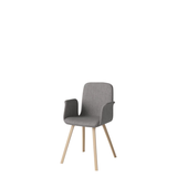 Palm Upholstered Dining Chair with Armrest