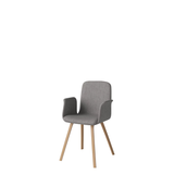 Palm Upholstered Dining Chair with Armrest