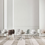 Seed darbo kėdė su porankiais ir audiniu