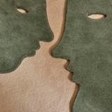 Talk talk blueish green rug