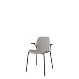 Seed Upholstered dining chair with Open Armrest