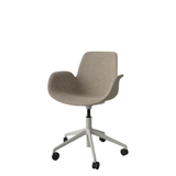 Seed darbo kėdė su porankiais ir audiniu