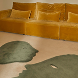 Talk talk blueish green rug