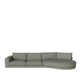 Noora modulinė sofa su atviru galu