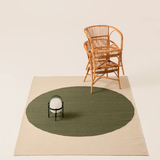 Topo green rug
