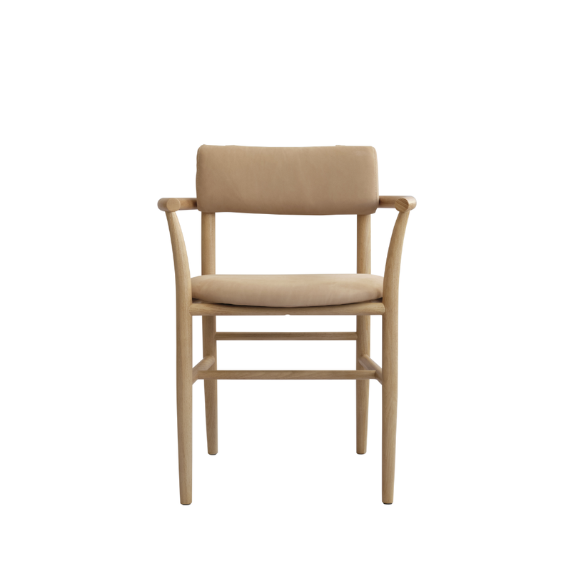 Home dining chair with armrests