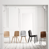 Palm valgomojo kėdė su audiniu ir porankiais