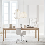 Palm upholstered Office Chair with armrests