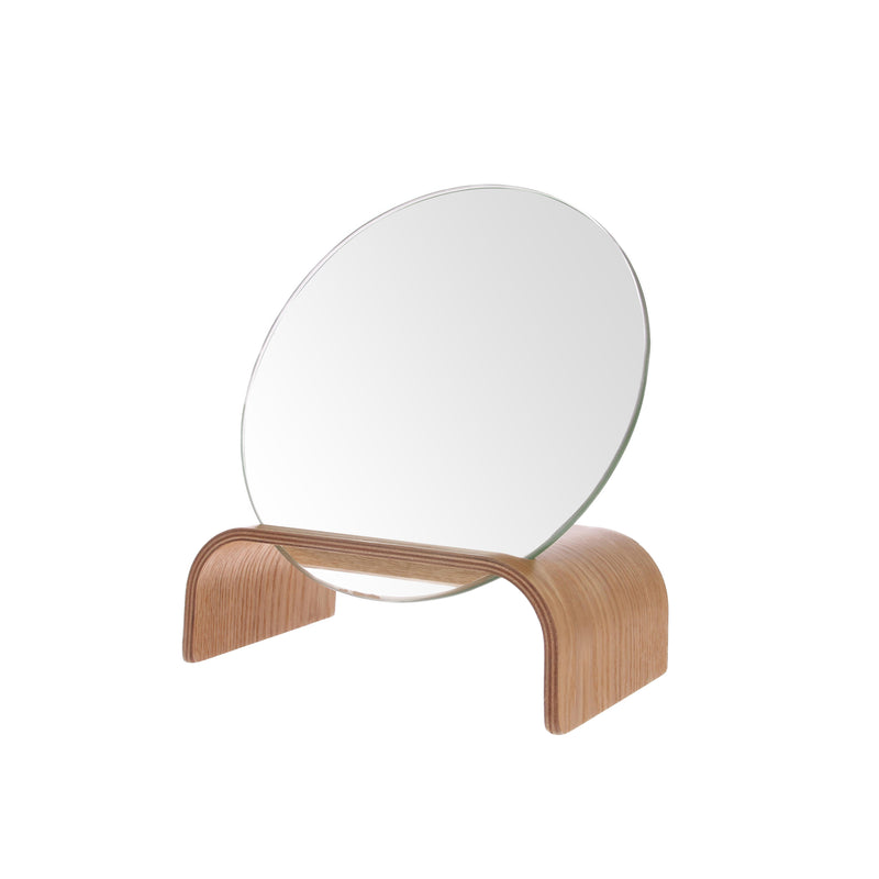 Willow wooden mirror stand