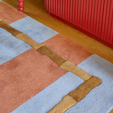 Alice Crawley Bamboo Stripe Zen Blue rug