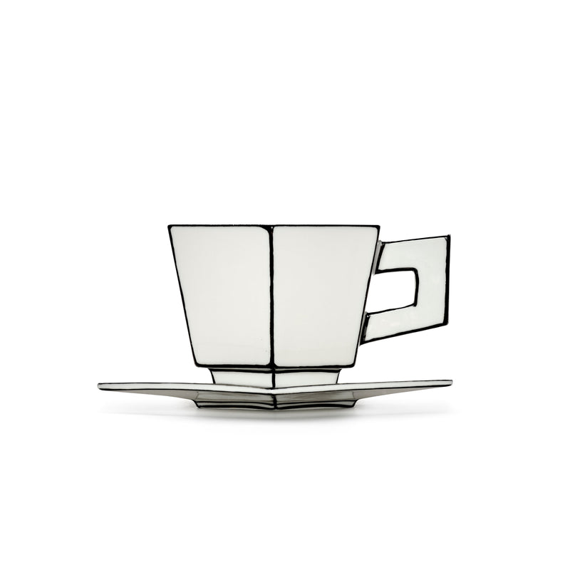 Carte Blanche by Annebet Philips cappuccino puodelis su lėkštele