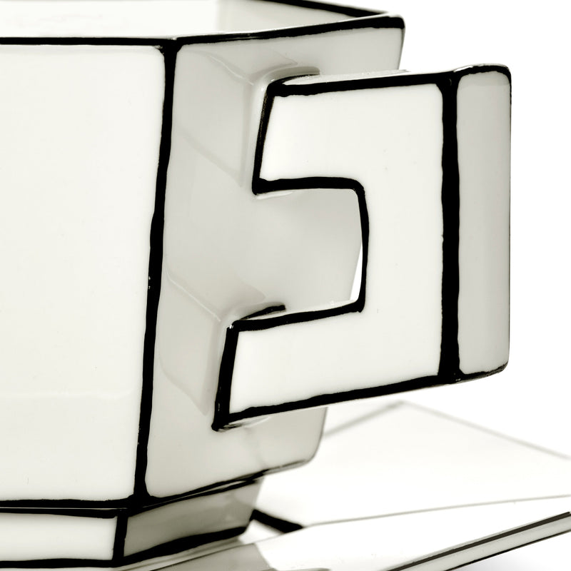 Carte Blanche by Annebet Philips cappuccino puodelis su lėkštele